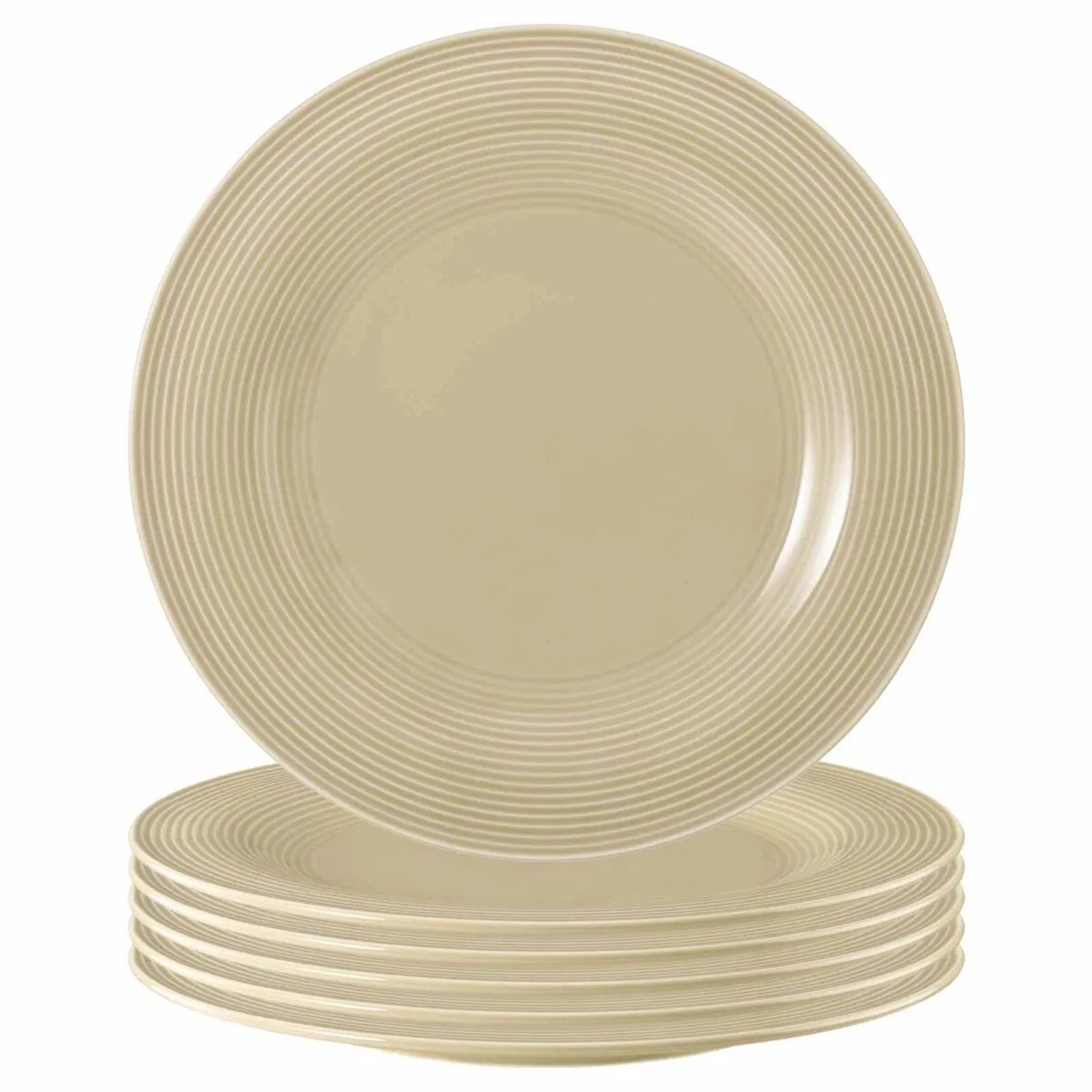 Seltmann Weiden Beat Color Glaze Speiseteller 27,7 cm 6er Set Sandbeige