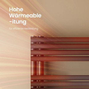 Emke Handtuchheizkörper 166 × 60 cm mit Seitenanschluss Anthrazit Badheizkörper 1075W