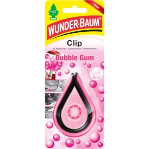 Wunderbaum Lufterfrischer Clip Bubble Gum für die Autopflege.