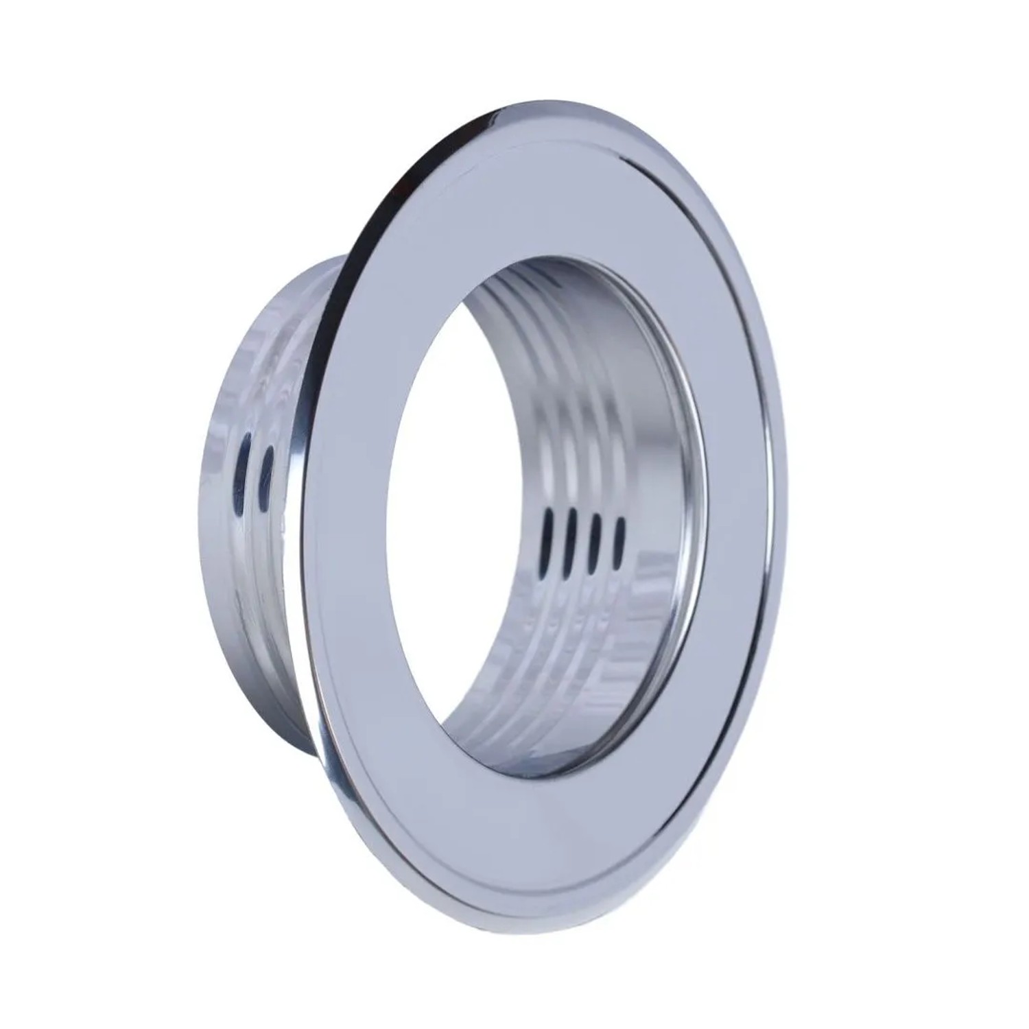 Subtiel Edelstahl Wandrosette für Lüftungsrohr Ø 150 mm