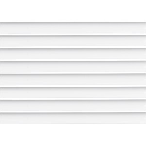 Weiße, runde Heizungsrohrverkleidung aus Kunststoff, 200 mm lang, für Heizungs-Installation.