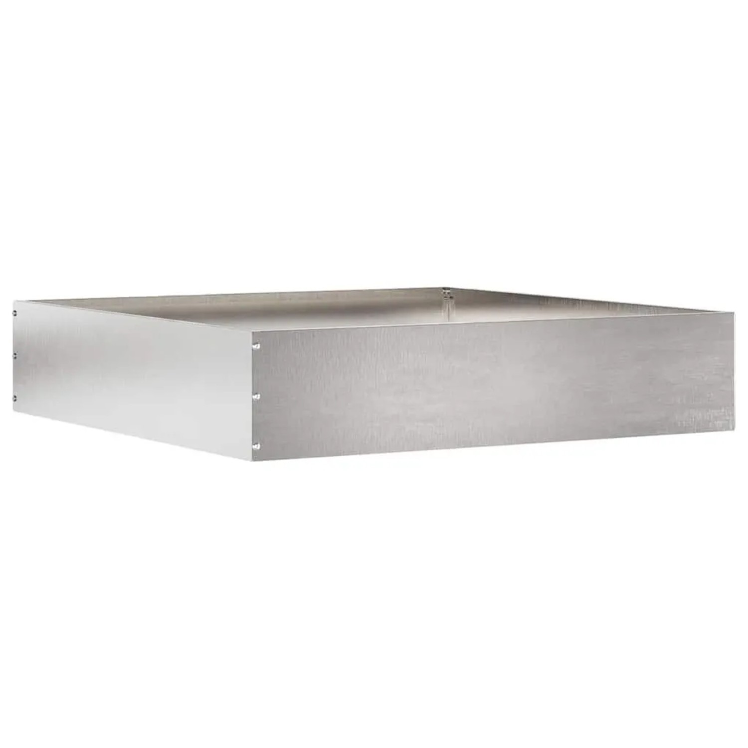 vidaXL Raseneinfassung Silber 60 x 60 x 13 cm Edelstahl 874738