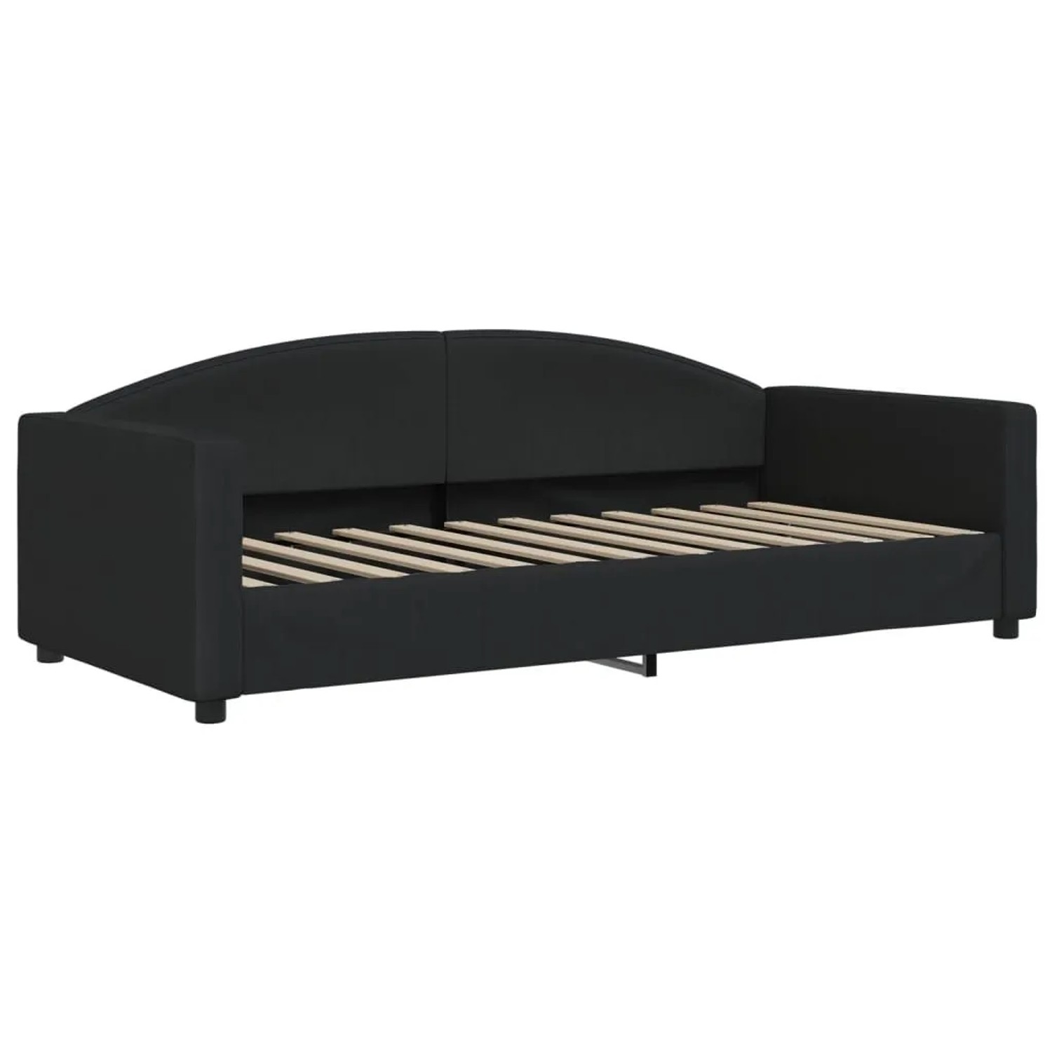 vidaXL Tagesbett Schwarz 90x200 cm Stoff 354113