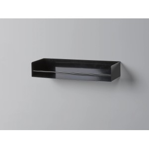 Weißes Metall-Regal Kenn (7x40x12cm) zur Wandmontage, schlichtes Design.