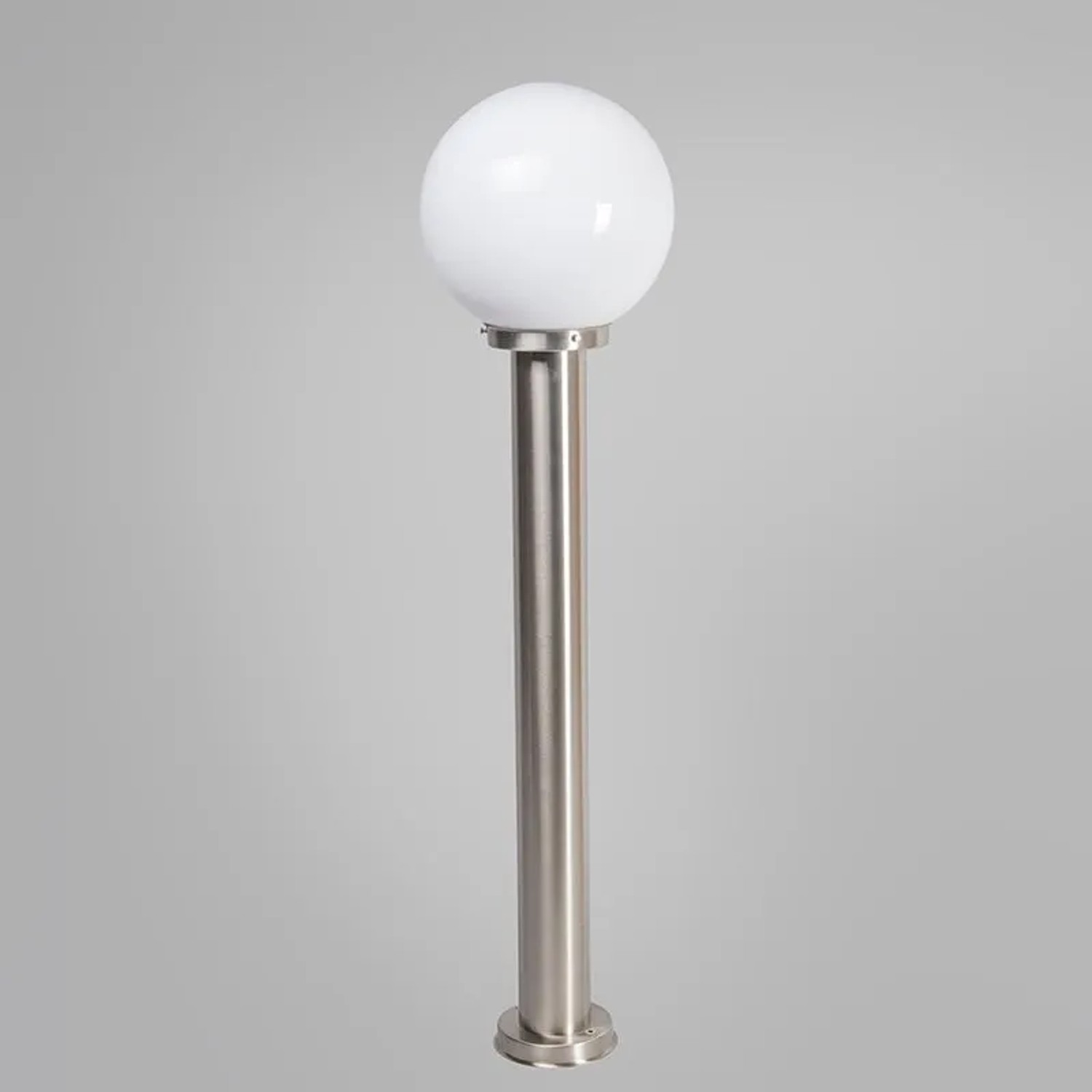 QAZQA Moderne Außenleuchte Pfahl Edelstahl 100 cm Sfera_8