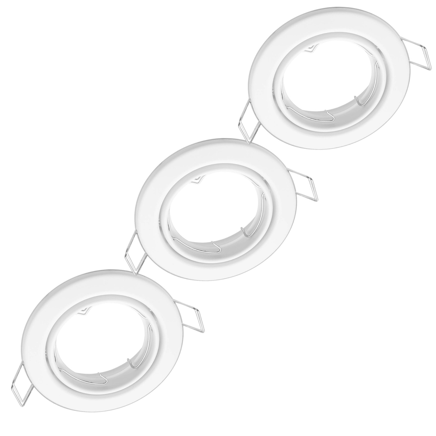 Oktaplex 3er Set Einbaustrahler Dijon Schwenkbar für LED-Module 50mm Spotra günstig online kaufen