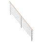 StarWood Edelstahlgeländer Flex mit Buchenhandlauf, 325 cm lang.