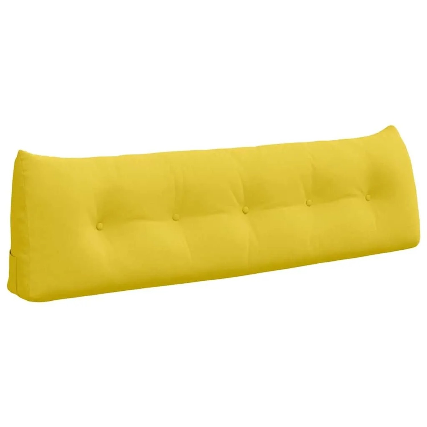 vidaXL Rückenkissen Helles Gelb 160 x 24 x 50 cm Stoff 42014537