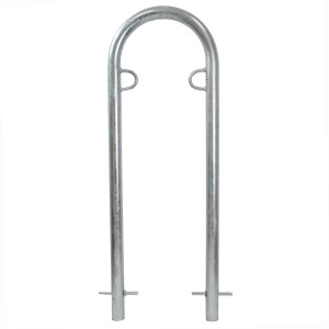 TRUTZHOLM Fahrradanlehnbügel aus Stahl, U-Form, 111,5x40cm, zum Einbetonieren.
