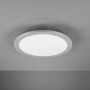 Titanfarbene LED-Deckenleuchte Tiberius, Ø 30 cm, neutralweißes Licht.