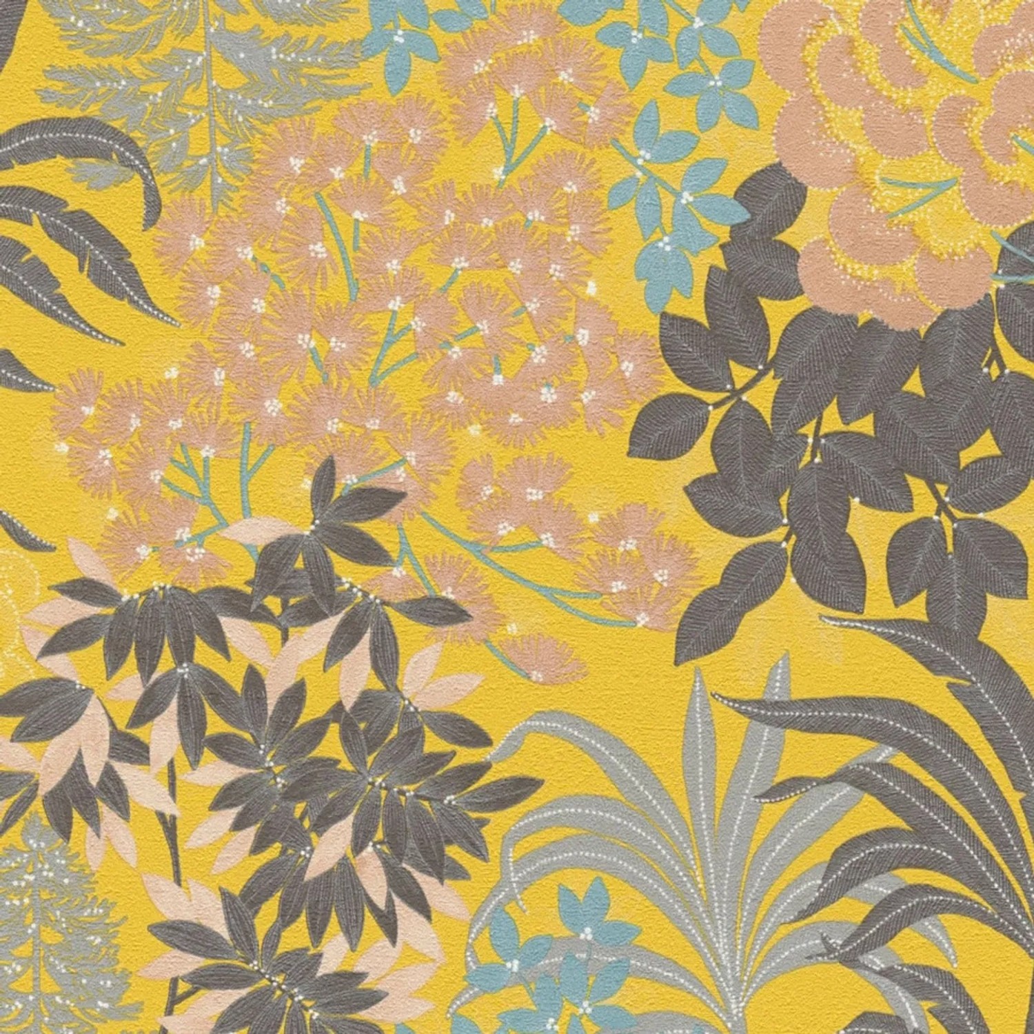 Tadessi Tapete Floral M1-No.4370 Vliestapete in Schwarz