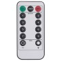 Weiße Fernbedienung für vidaXL Weihnachtsbeleuchtung: An/Aus, Timer, 8 Modi, Dimmen. Für Außen-Lichterketten.