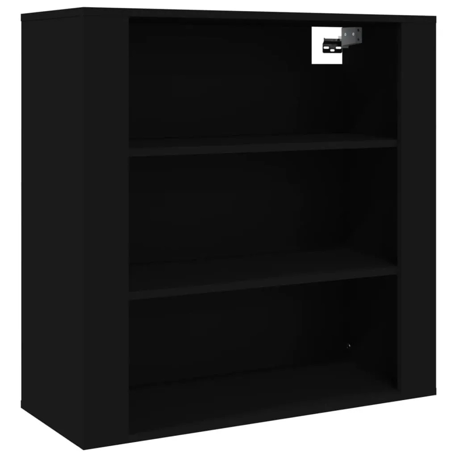 vidaXL Wandschrank Schwarz 80x33x80 cm Holzwerkstoff 816593