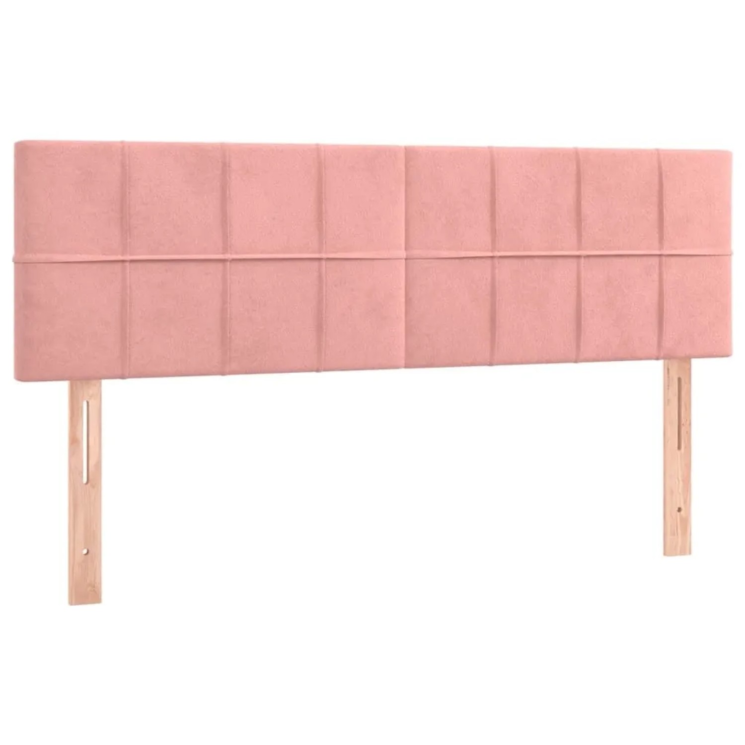 vidaXL Kopfteile 2 Stk Rosa 72x5x78/88 cm Samt 346059