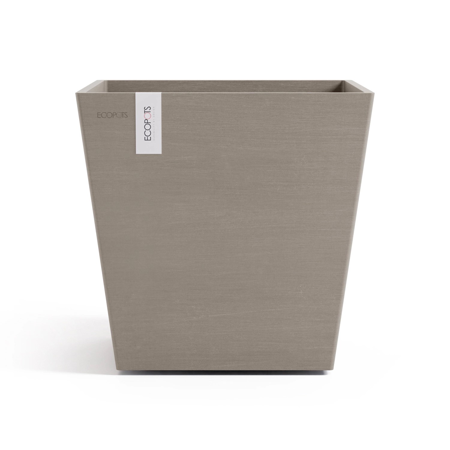 Ecopots Pflanztopf Rotterdam Braungrau 35,2 cm x 34 cm