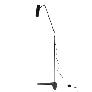 Licht-Erlebnisse Stehlampe Schwarz Metall 160 GU10 Schwenkbar