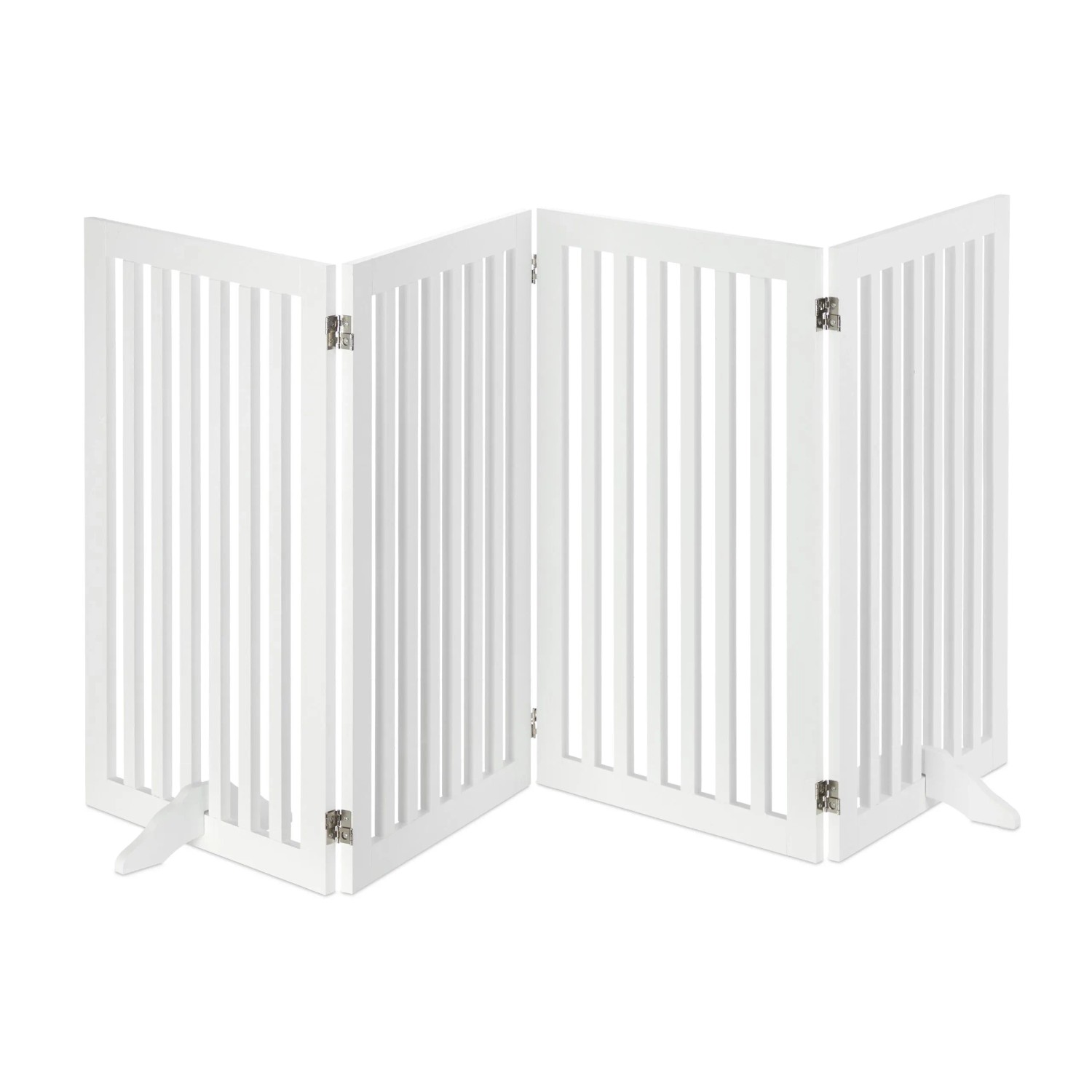 Relaxdays Absperrgitter MDF Weiß Verstellbar 91,5 cm x 204,5 cm 14,3 kg