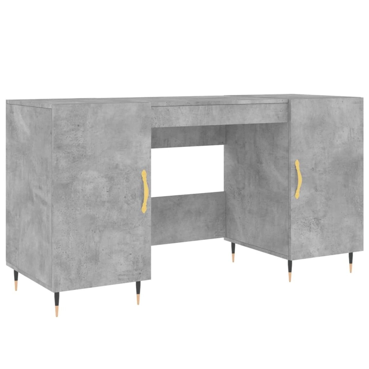 vidaXL Schreibtisch Betongrau 140x50x75 cm Holzwerkstoff 829528 günstig online kaufen