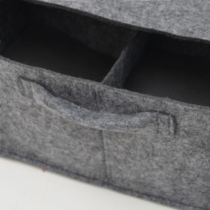 DuneDesign Tassenhalter aus Filz, anthrazit, für 6 Tassen/Gläser, Camping Zubehör.