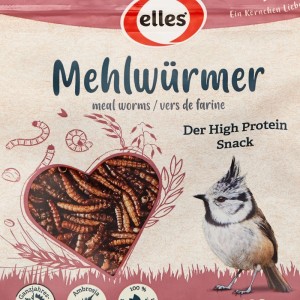 Elles Wildvogelfutter Mehlwürmer 125 g