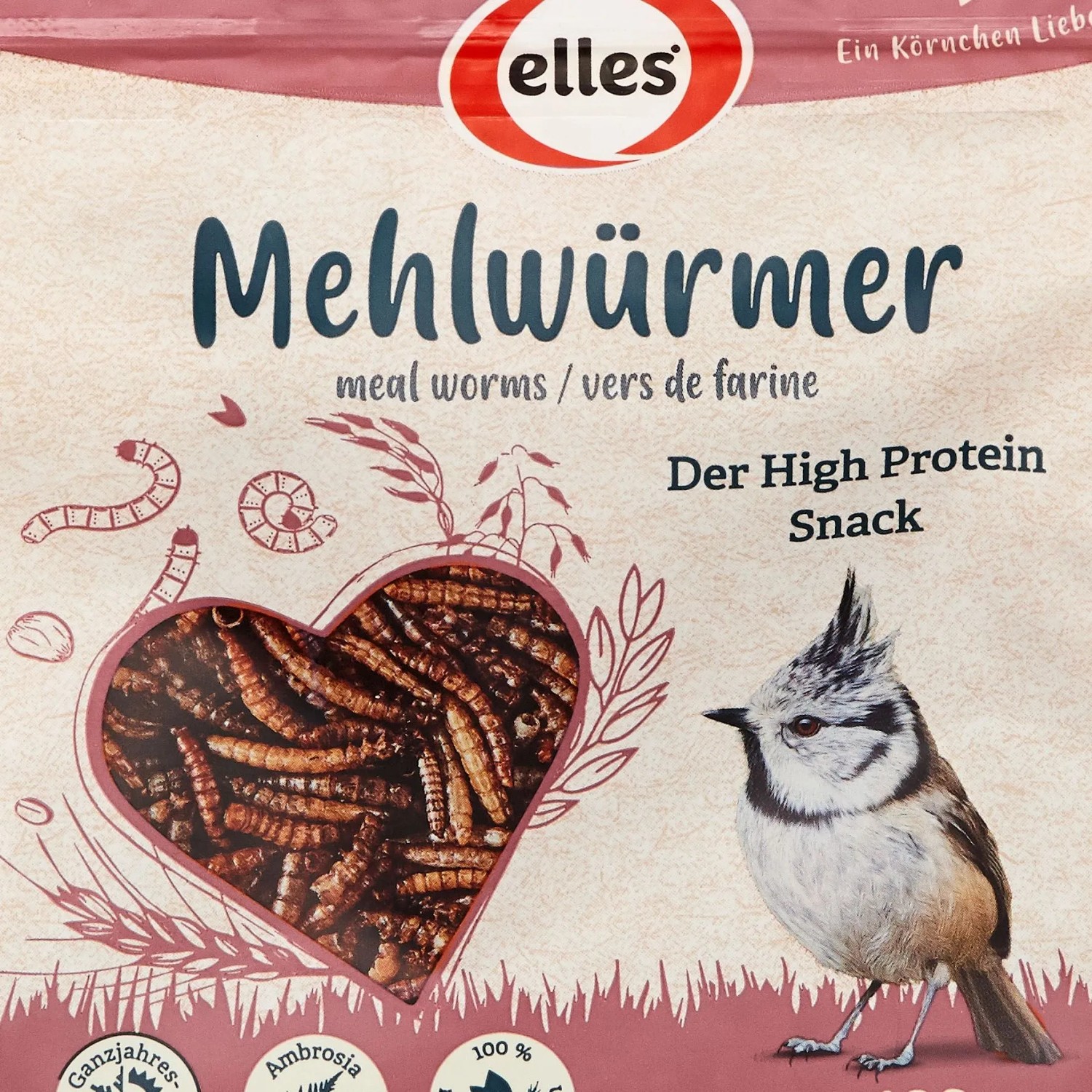 Elles Wildvogelfutter Mehlwürmer 125 g