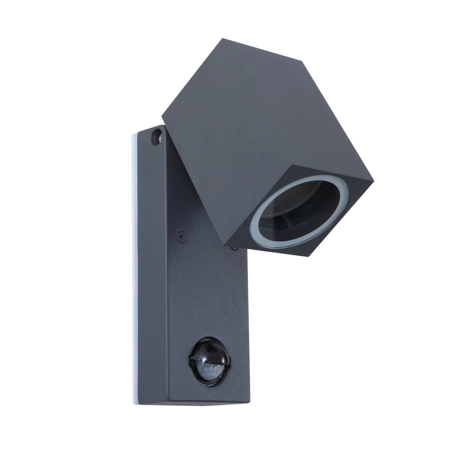 Lindby Wandleuchte Außen Othil 10020320 mit Bewegungsmelder Spritzwassergeschützt Modern in Alu aus Aluminium 1-flammig ...