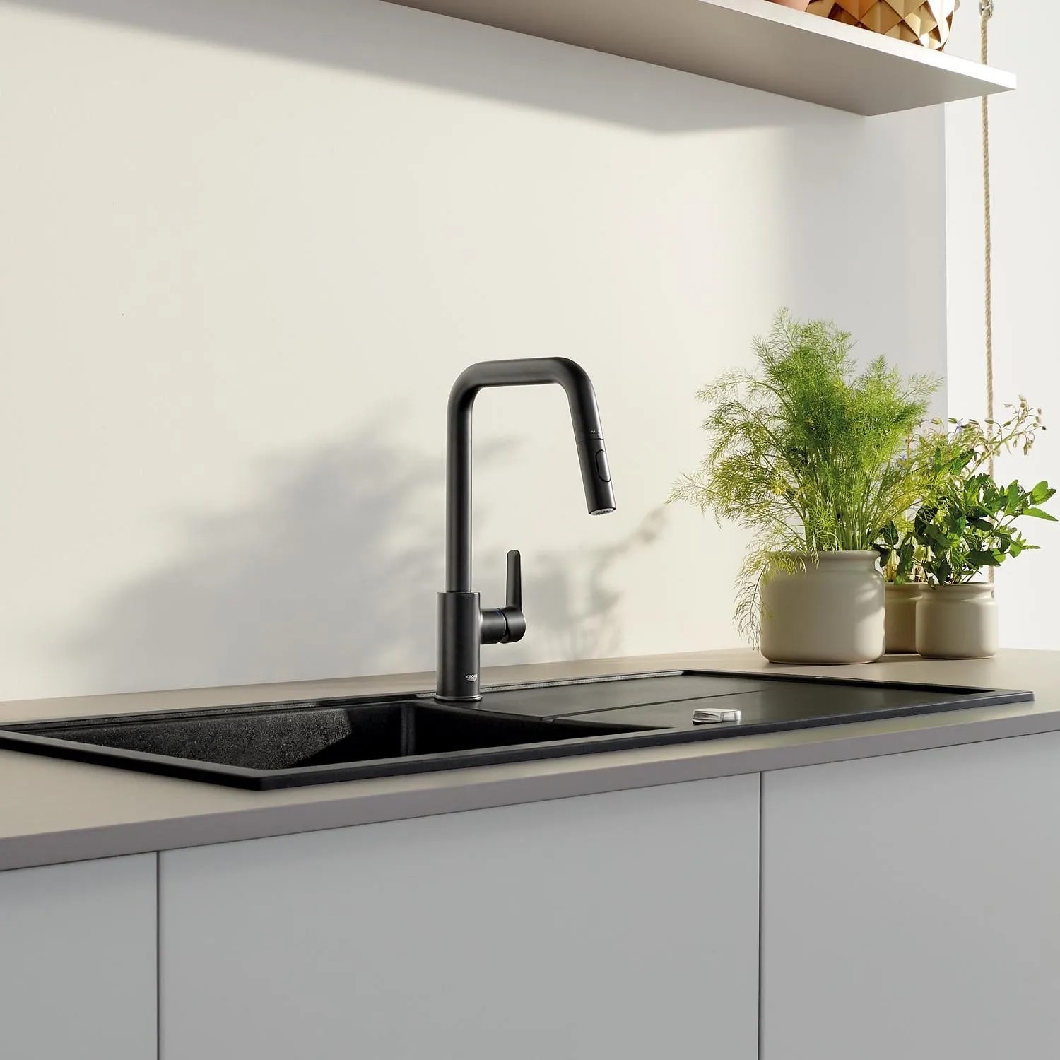 Grohe Küchenarmatur mit Brause Start Einhand 1/2