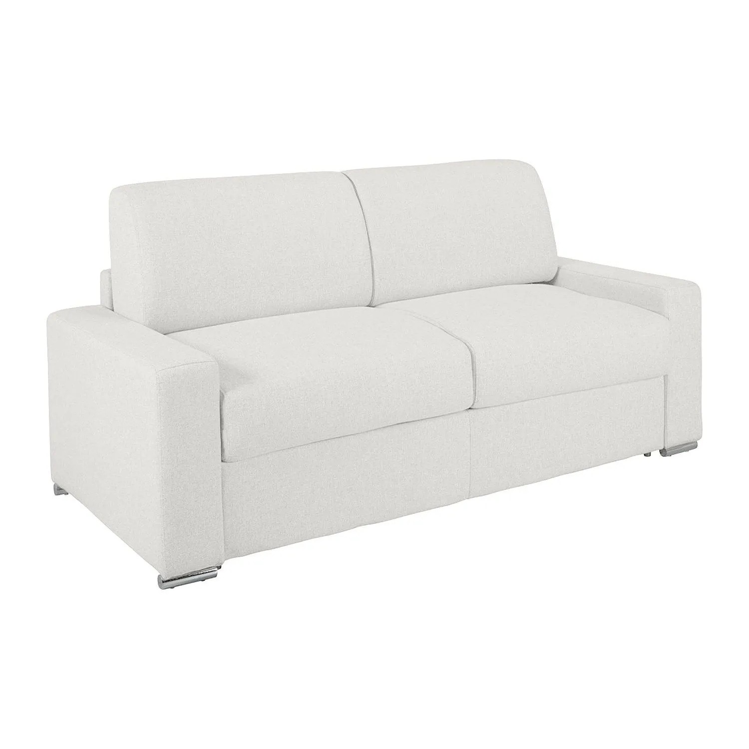Vente-unique Schlafsofa Calito Weiß 216 cm
