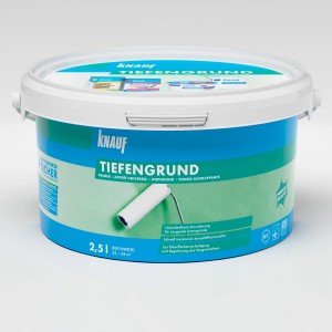 Knauf Tiefengrund LF 2,5l im Eimer: Grundierung für saugende Untergründe.