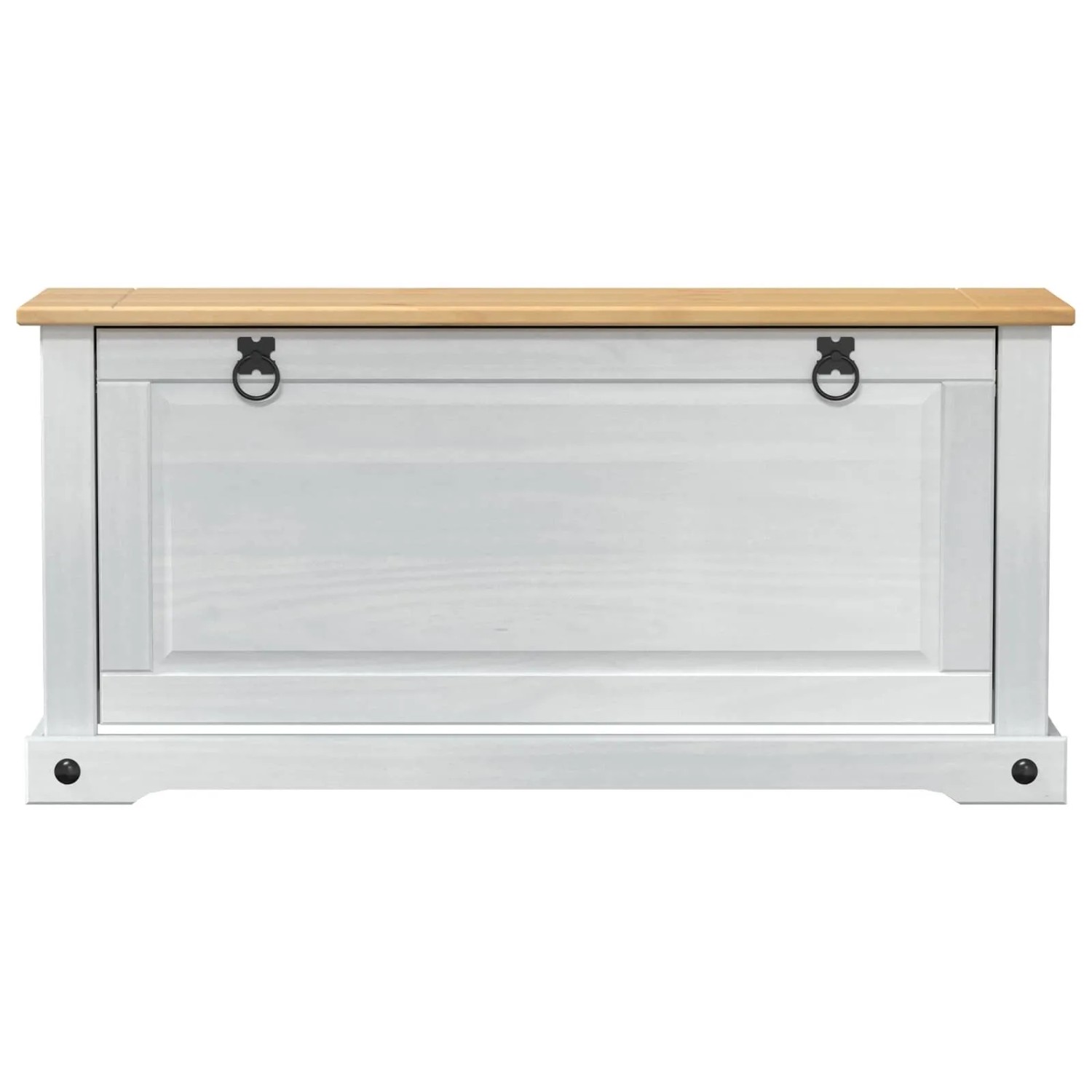 vidaXL Schuhschrank Corona Weiß 99 x 32 x 49 cm Massives Kiefernholz 42024952_4