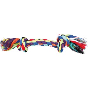 Jollypaw Spieltau, 26 cm, aus Baumwolle, buntes Tauspielzeug für Hunde.