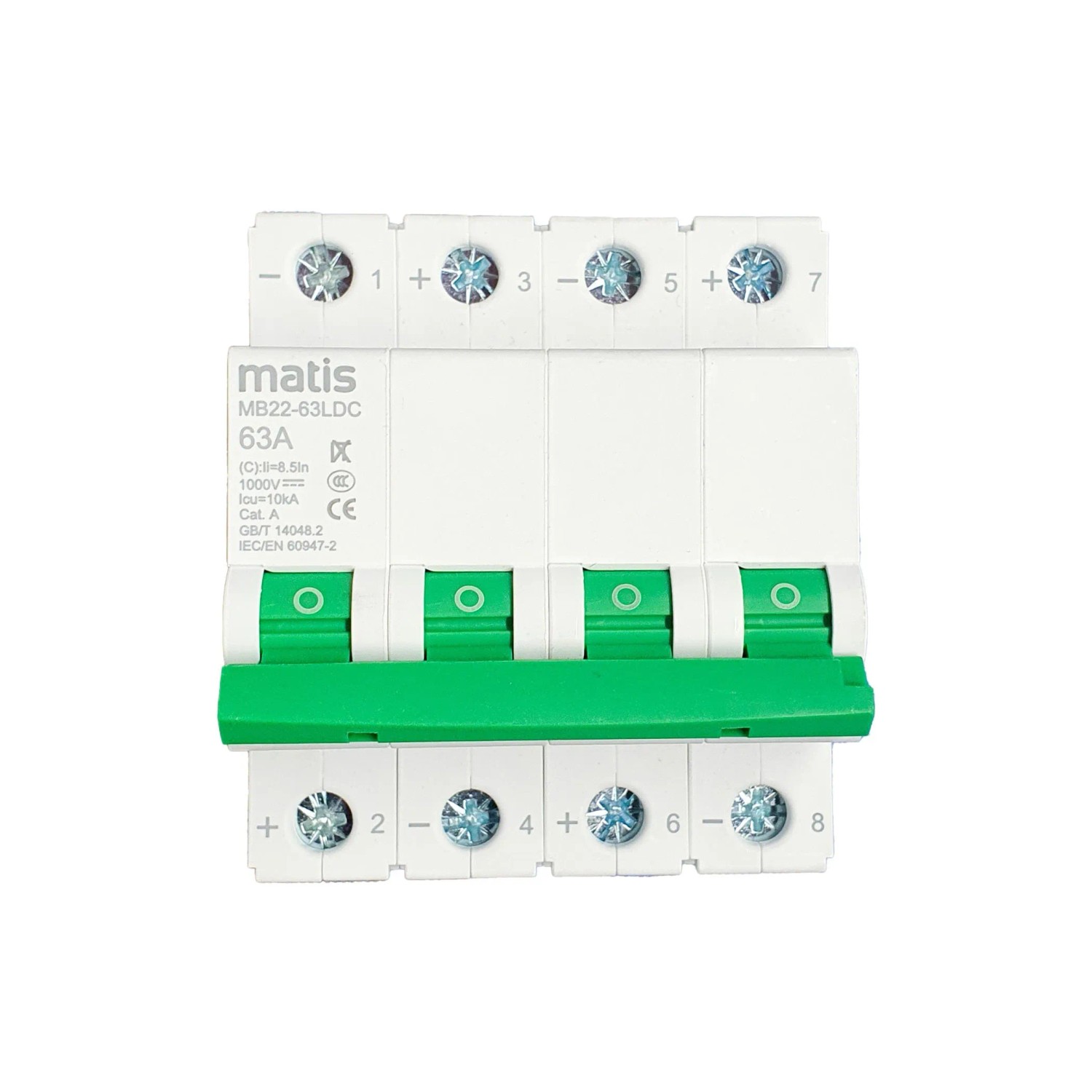 Matismart DC-Leitungsschutzschalter MB22-63LDC 63A