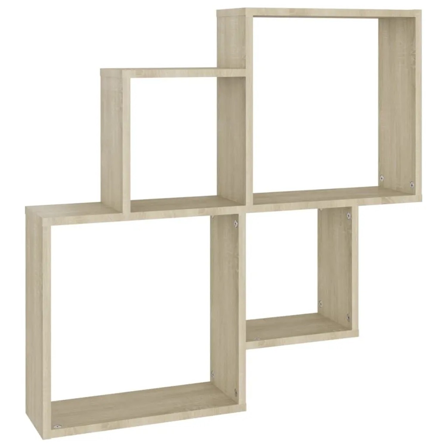 vidaXL Würfelregal Sonoma-Eiche 80x15x78,5 cm Holzwerkstoff 807262
