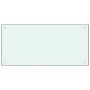 DELUKE Küchenrückwand Glas 100x50cm Weiß Wandverklediung Küche Wandschutz Spritzschutz Herdspritzschutz Glasplatte_2