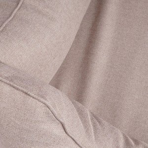 Detailansicht: Beiges Knuffelwuff Hundebett Emma Velours XL, Stoffstruktur sichtbar.
