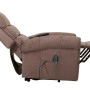 Berlinlodge Massage-Fernsehsessel HxBxT 138x86x168 cm Sitzhöhe 49 cm Liegefunktion Aufstehhilfe Heizfunktion Stoff  Chenille Braun Massagesessel_4