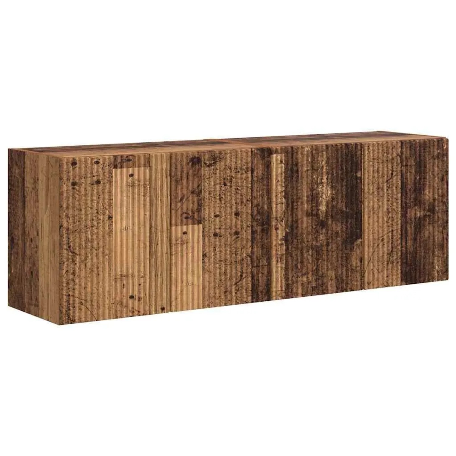 vidaXL TV-Wandschrank 2 Stk Altholz 59,5 x 31 x 40 cm Holzwerkstoff 892346