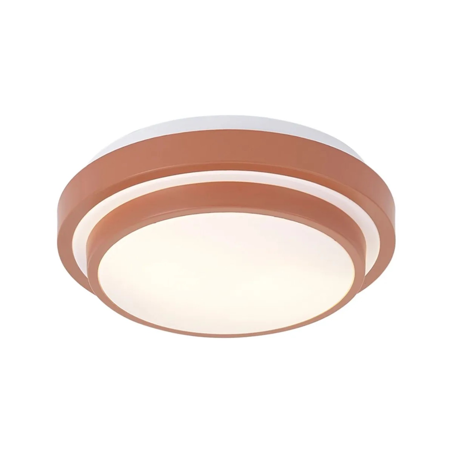 QAZQA Moderne Deckenleuchte Sienna mit Weiß 34 cm 2 Flammig IP44 Walden