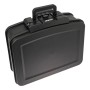 HMF 250437 Feuerfeste Wasserdichte Dokumentenbox Zahlenschloss DIN A4 44 x 16 x 33 cm Schwarz_9