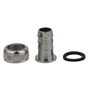 Kirchhoff Schlauchverschraubung, Messing verchromt, M22IG x 1/2T, für Schlauchverbinder.