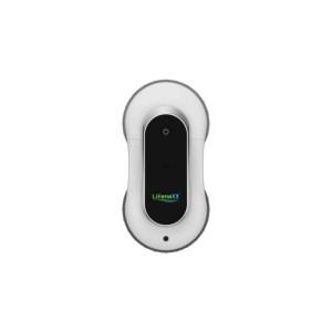 Lifenaxx Fensterreinigungs-Roboter LX-055, weiß-schwarz, oval, für automatische Fenster- und Glasreinigung.