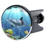 Sanilo Waschbeckenstöpsel mit Delphin- und Korallenmotiv für handelsübliche Waschbecken.