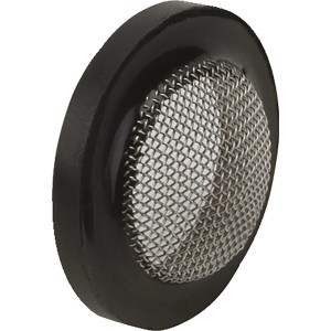 Hansgrohe Siebdichtung, Ersatzteil für Armaturen, schwarzer Dichtungsring mit Metallsieb.