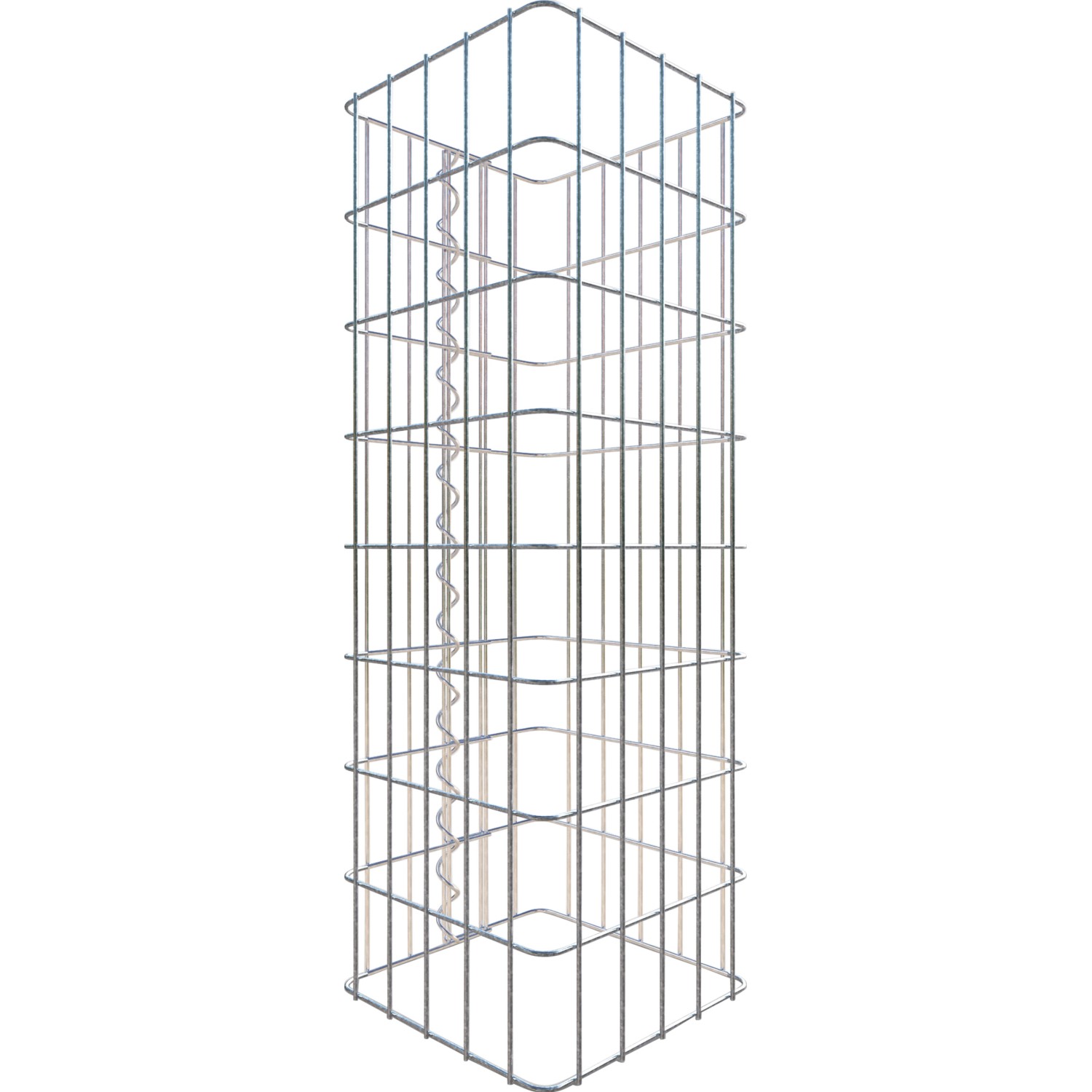 Thumbnail - Gabiona Gabionen-Säule eckig 27 cm x 27 cm x 80 cm Maschenweite 5 cm x 10 cm