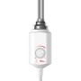 ECD Germany Heizstab 600W mit Thermostat für Badheizkörper, weiß.