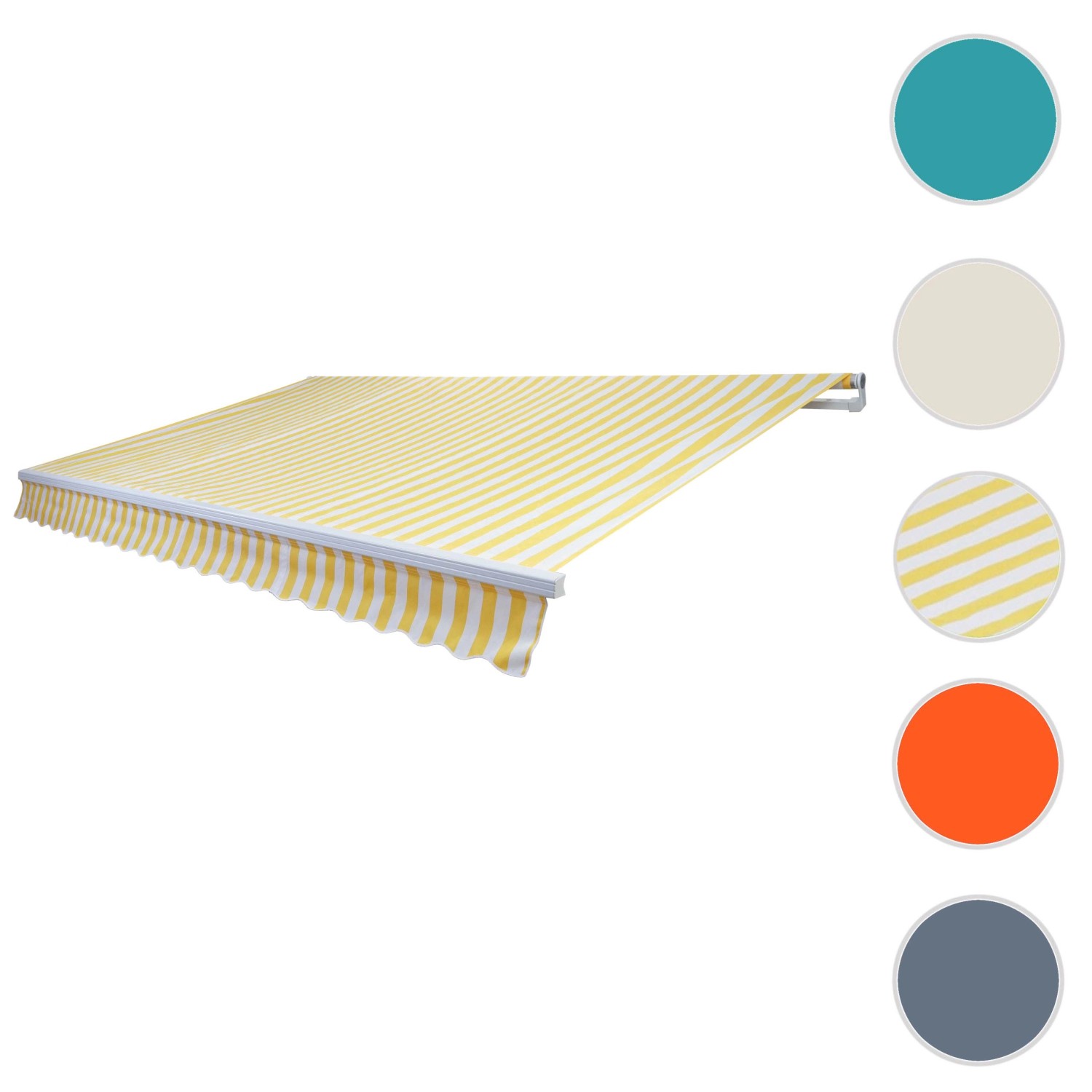 MCW AluMarkise E31 3x2,5m Polyester Gelb/Weiß kaufen bei OBI