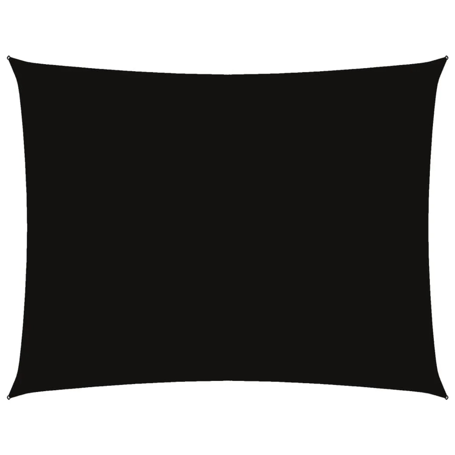 vidaXL Sonnensegel Oxford-Gewebe Rechteckig 3,5x4,5 m Schwarz 135764