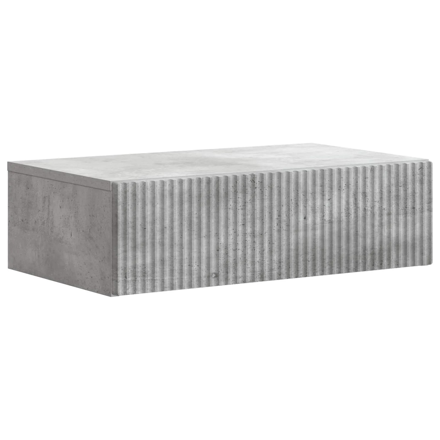 vidaXL Wandmontierter Beistelltisch Betongrau 59 x 34,5 x 17 cm 898488