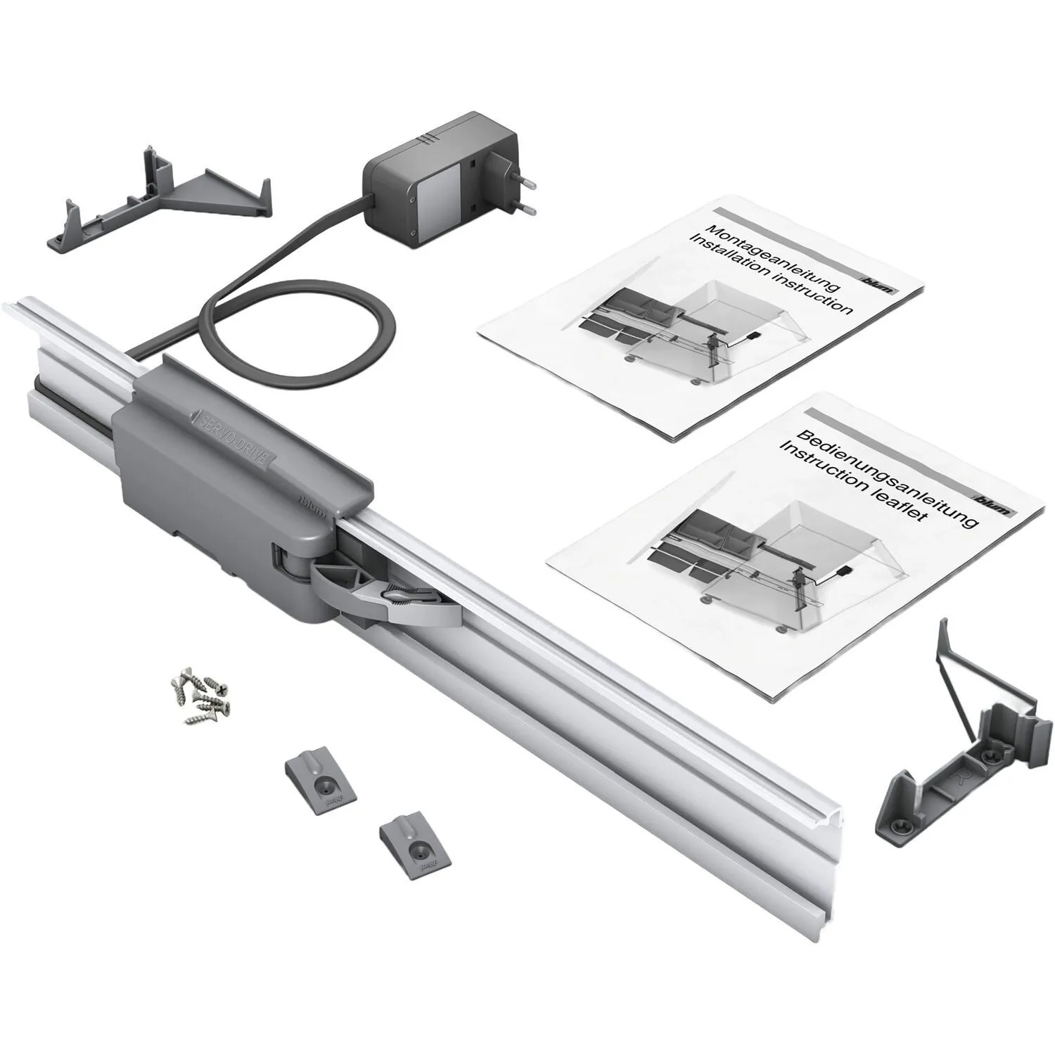 Blum Servo-Drive uno für hängende Mülltrennsysteme Staubgrau