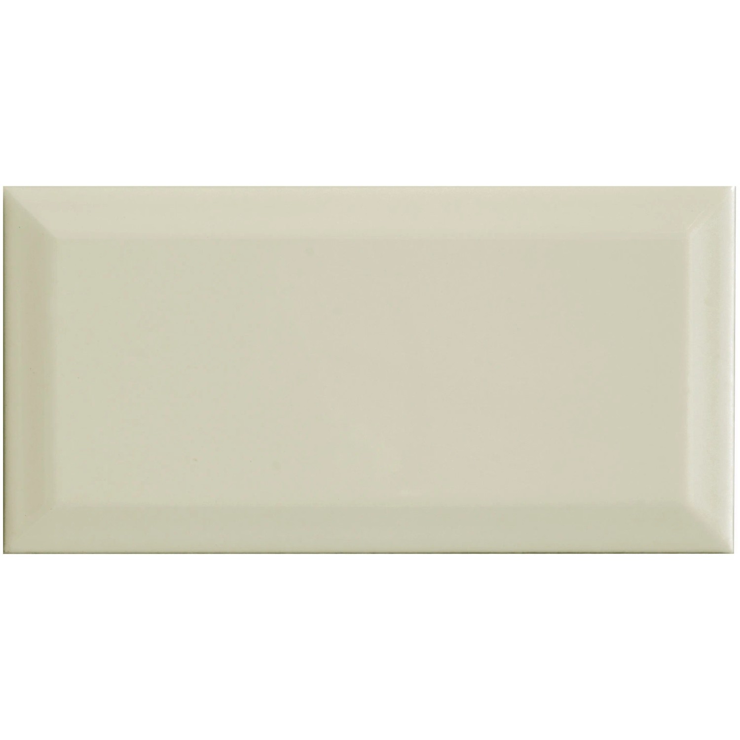 United Tile Wandfliese Facette Metro glänzend glasiert 10 cm x 20 cm Creme